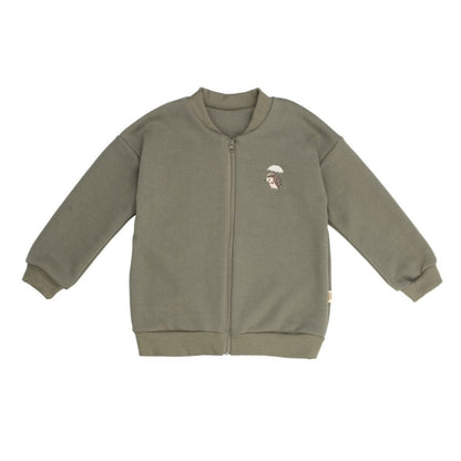 Felpa in Cotone Biologico con Zip