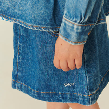 Gonna in Denim Biologico