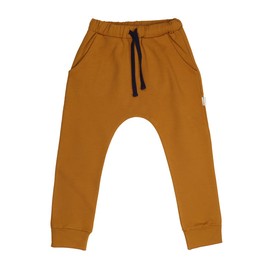Pantaloni tuta in Cotone Biologico - Senape