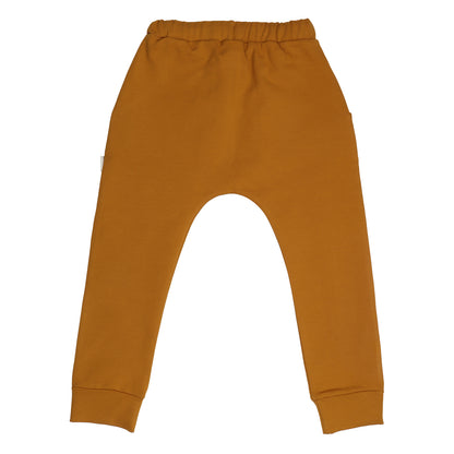 Pantaloni tuta in Cotone Biologico - Senape