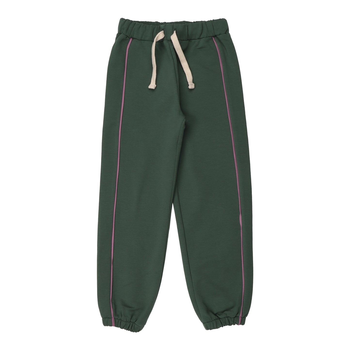 Pantaloni tuta in Cotone Biologico - Verde/Viola