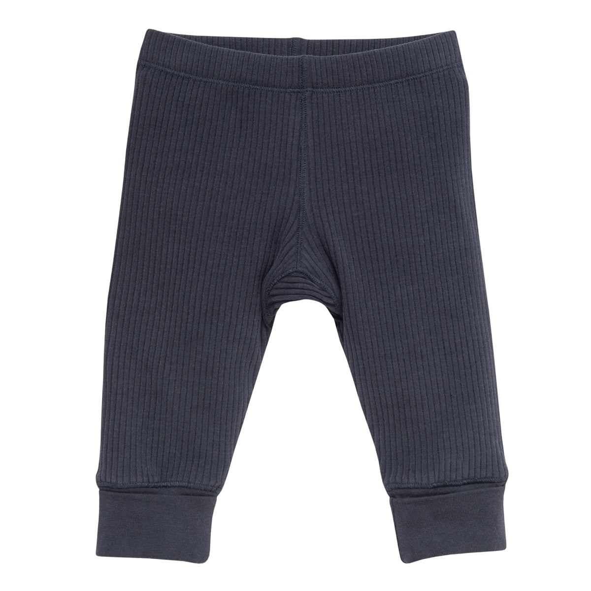 Leggings a costine in cotone biologico - Blu