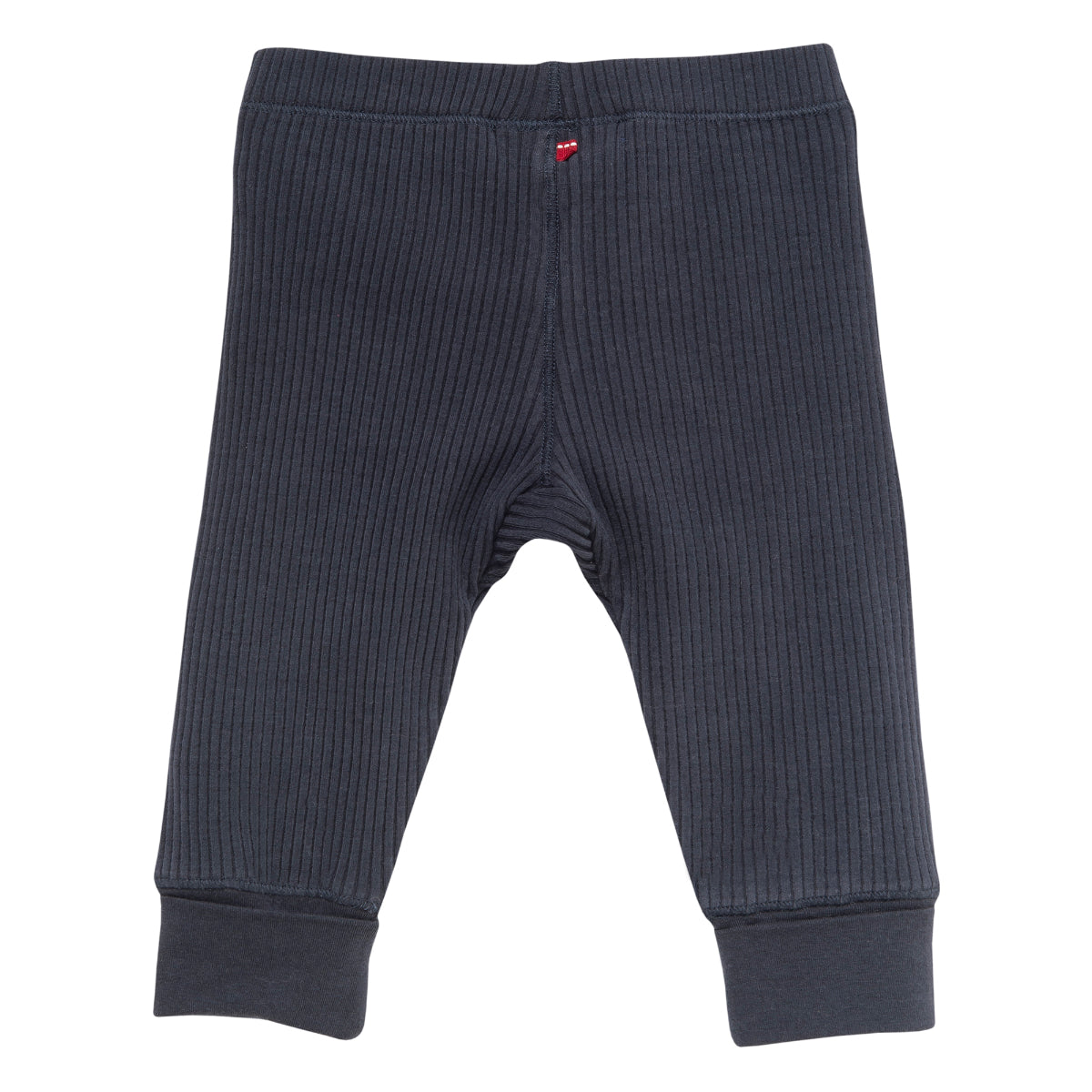 Leggings a costine in cotone biologico - Blu