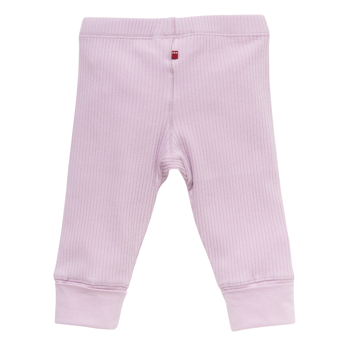 Leggings a costine in cotone biologico - Lilla
