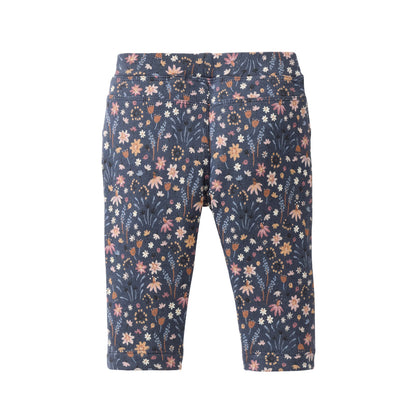 Leggings felpati in Cotone Biologico - Indaco