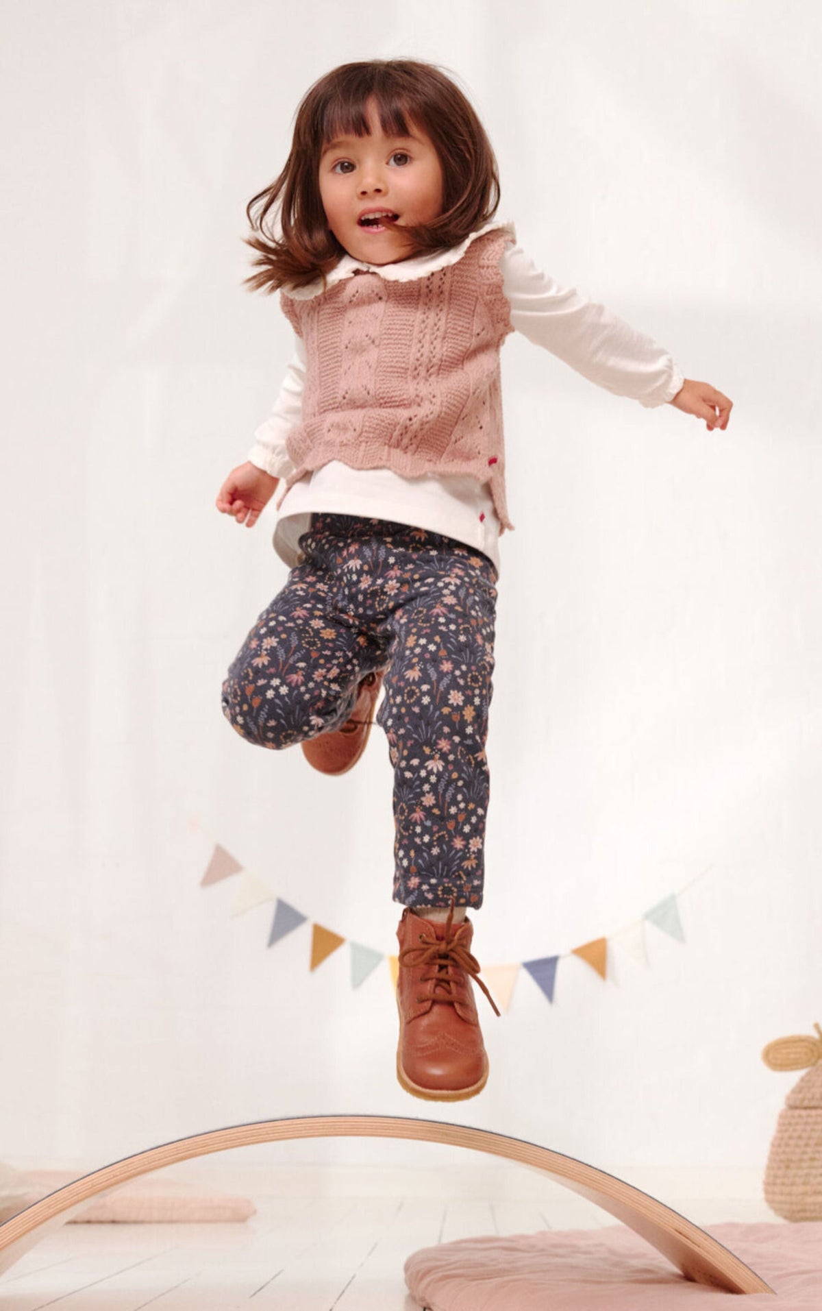 Leggings felpati in Cotone Biologico - Indaco