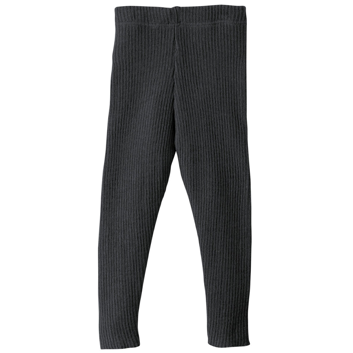 Leggings a costine in lana biologica - Antracite