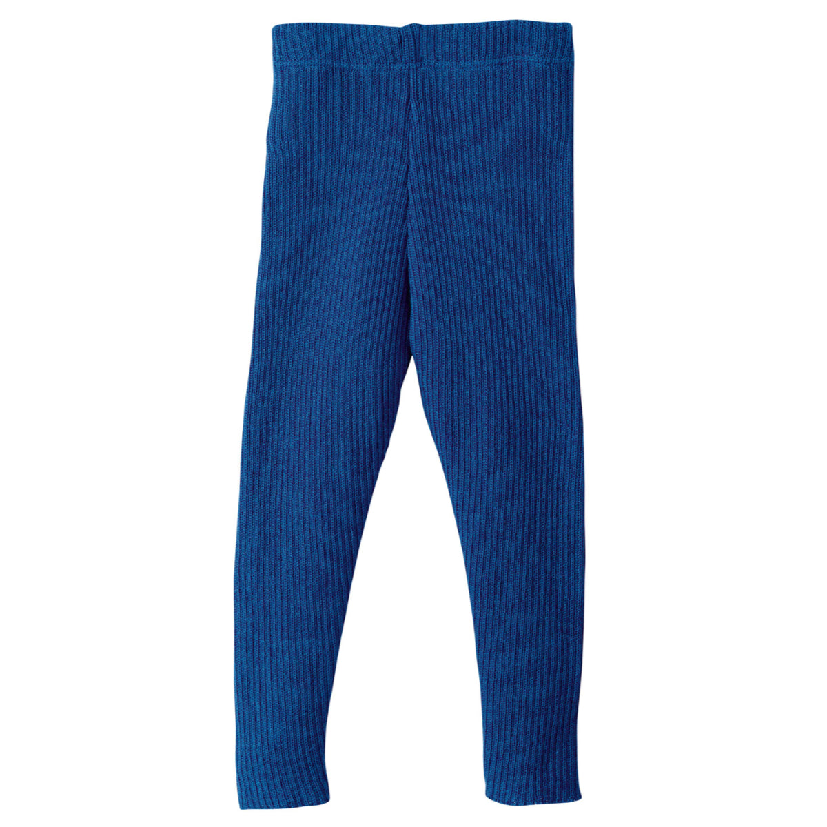 Leggings a costine in lana biologica - Navy