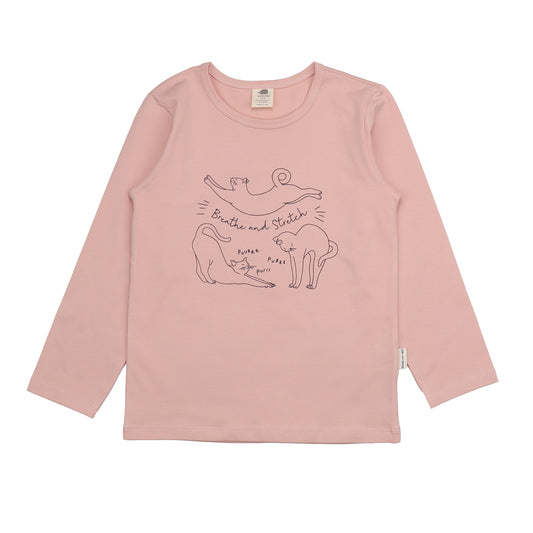 Maglia a maniche lunghe in Cotone Biologico - Gatti