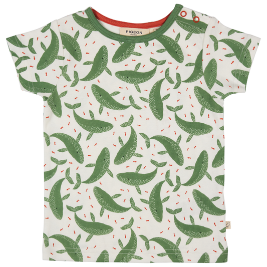 T-shirt in Cotone Biologico - Balene