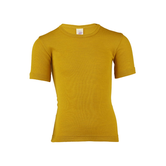 Maglia manica corta lana seta Zafferano