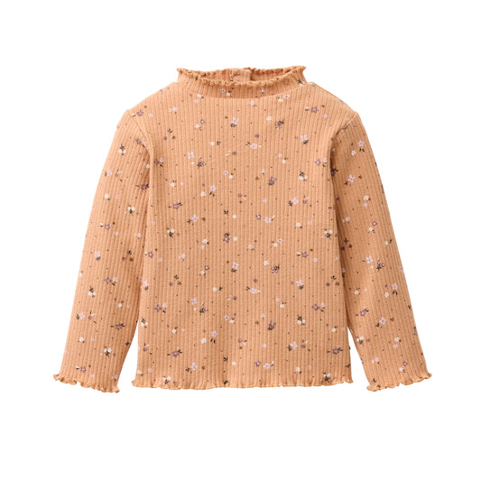 Maglia a manica lunga in Cotone Biologico - Caramello