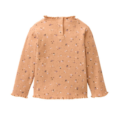 Maglia a manica lunga in Cotone Biologico - Caramello