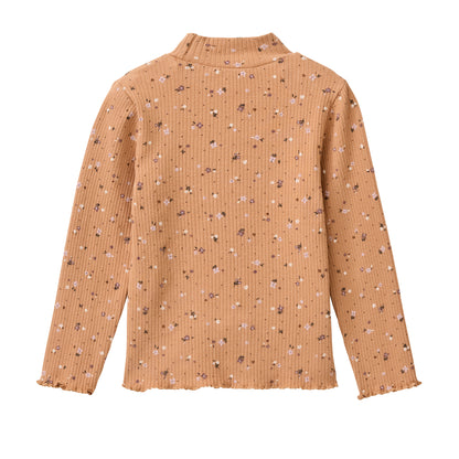 Maglia a manica lunga in Cotone Biologico - Caramello