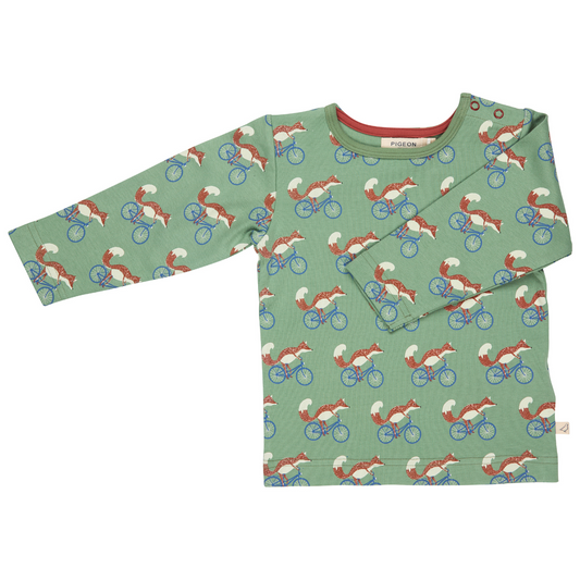 Maglia manica lunga in Cotone Biologico - Volpe