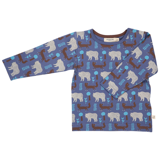 Maglia manica lunga in Cotone Biologico - Bosco