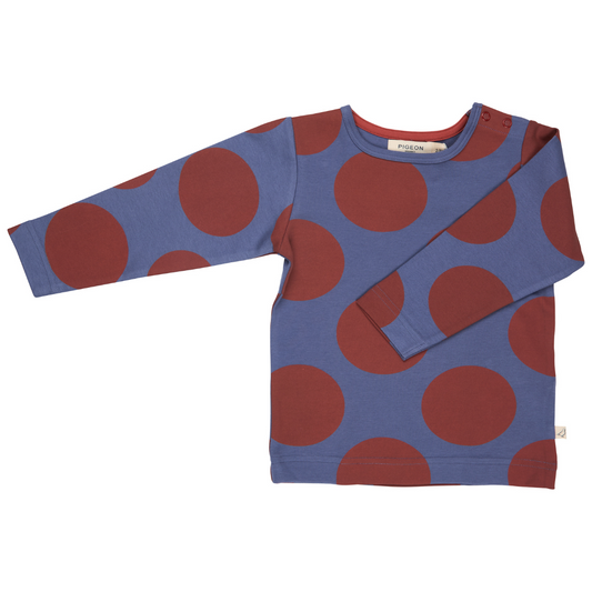 Maglia manica lunga in Cotone Biologico - Giga Pois