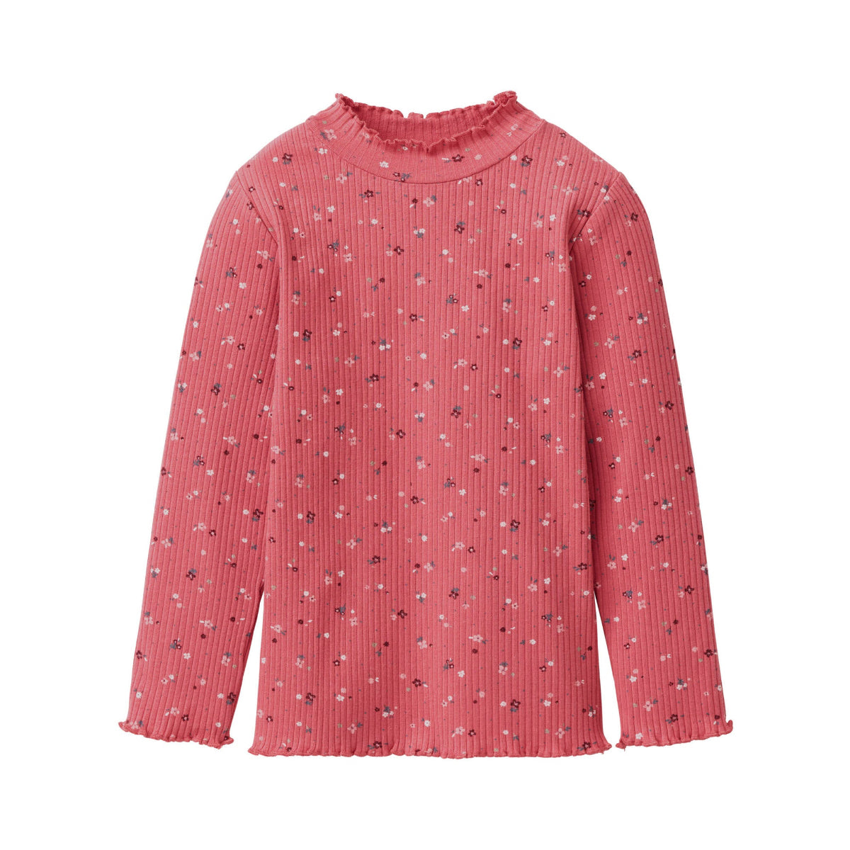 Maglia a costine in Cotone Biologico - Lampone