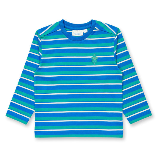 Maglia in Cotone Biologico Woodland - Blu/Verde