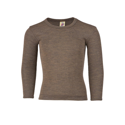 Maglia a manica lunga lana seta Noce