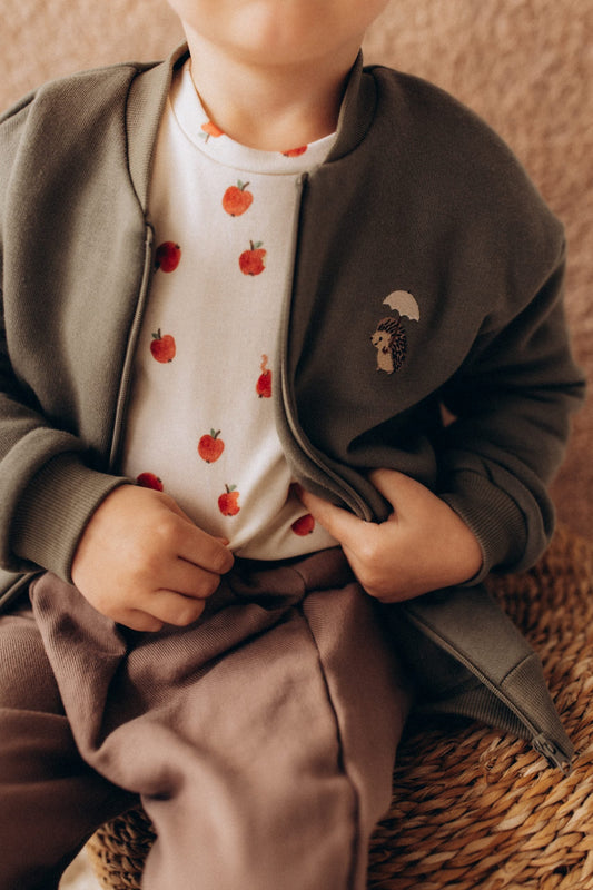 Pantaloni in Cotone Biologico - Taupe