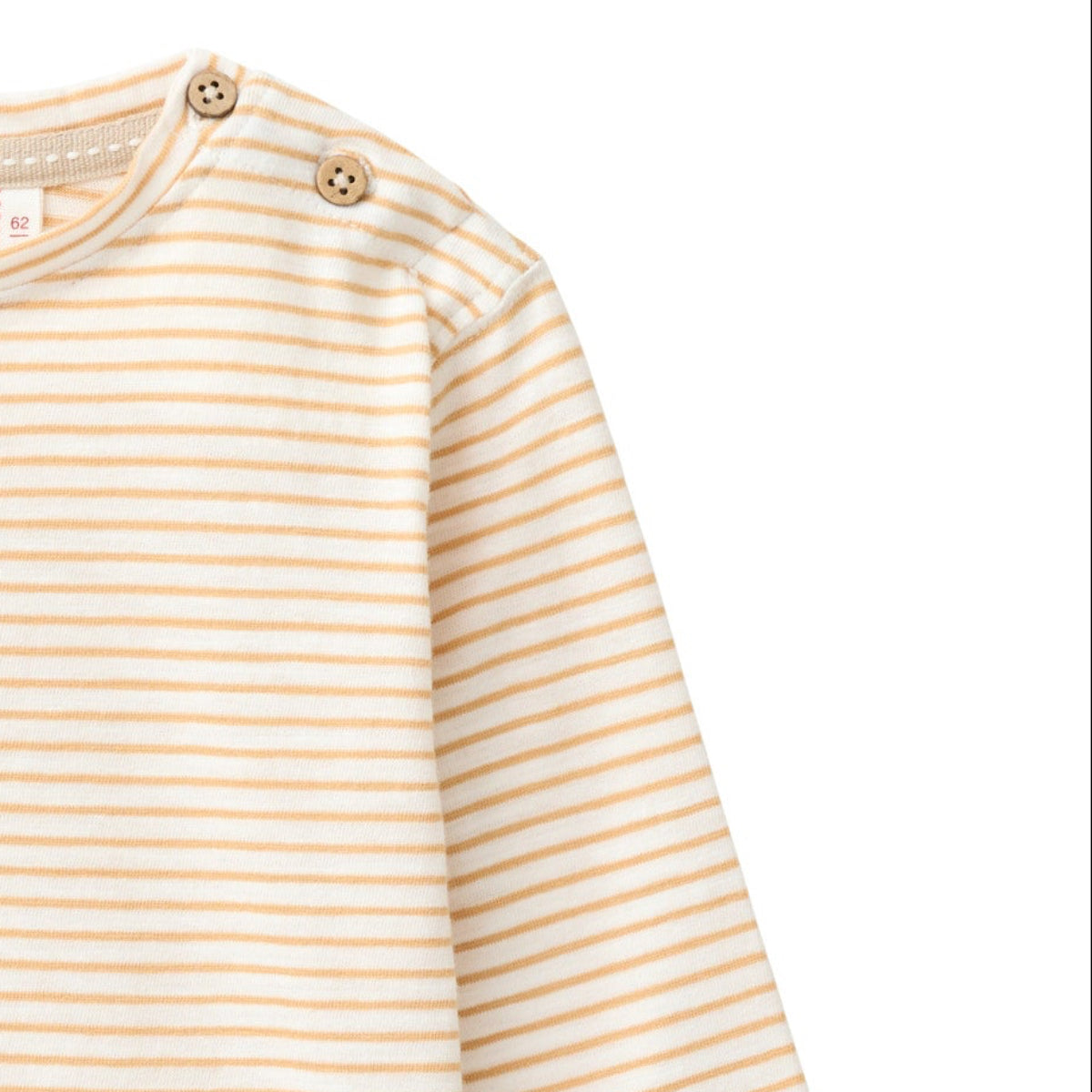 Maglia a righe in Cotone Biologico - Miele