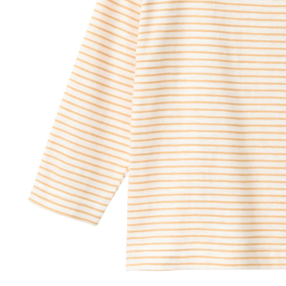 Maglia a righe in Cotone Biologico - Miele