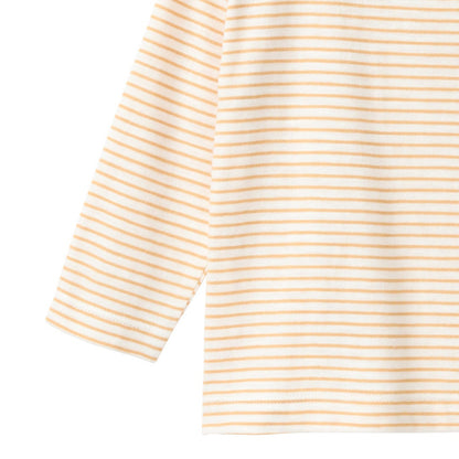 Maglia a righe in Cotone Biologico - Miele