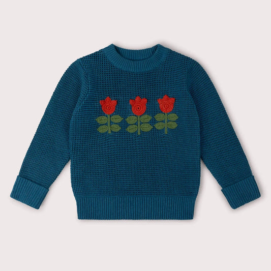 Maglioncino in Cotone Biologico - Tulipani