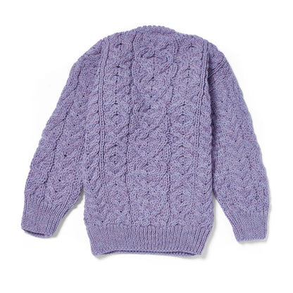 Maglioncino Aran in Lana Irlandese - Lavanda