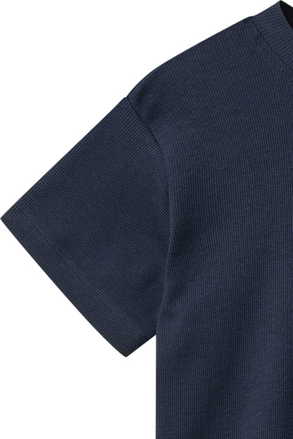 T-shirt in Modal e Cotone - Navy