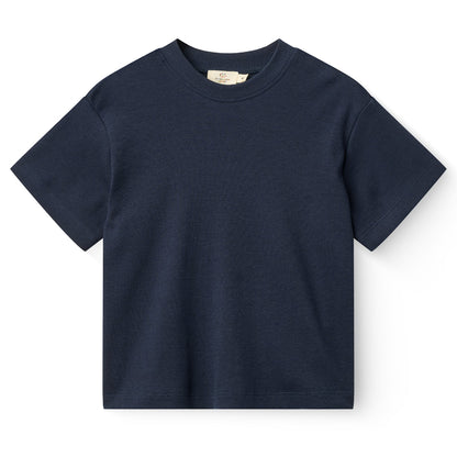 T-shirt in Modal e Cotone - Navy