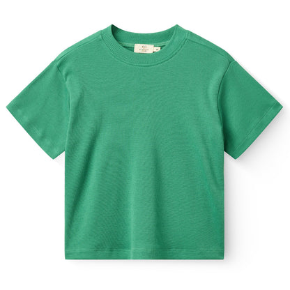 T-shirt in Modal e Cotone - Verde