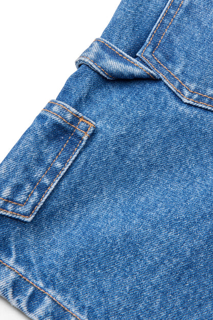 Pantaloncini Cargo in Jeans Biologico