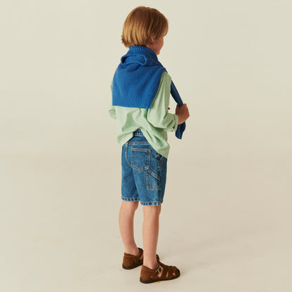 Pantaloncini Cargo in Jeans Biologico
