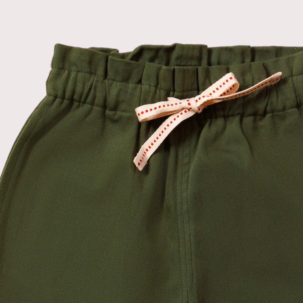 Pantaloncini in Twill di Cotone Biologico - Verde Bosco