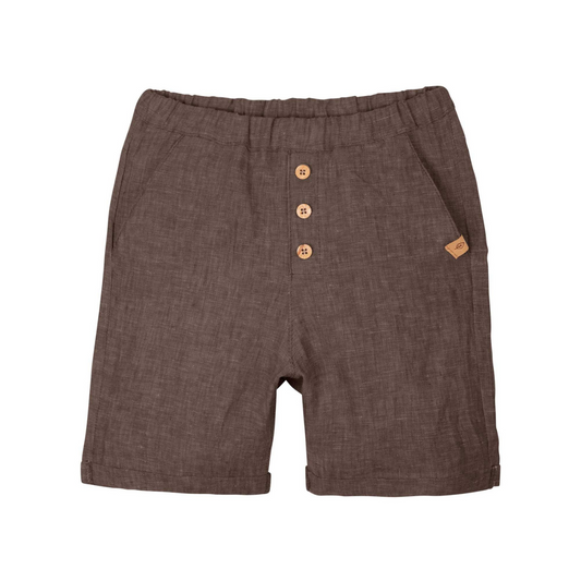 Pantaloncino 100% Lino - Cacao