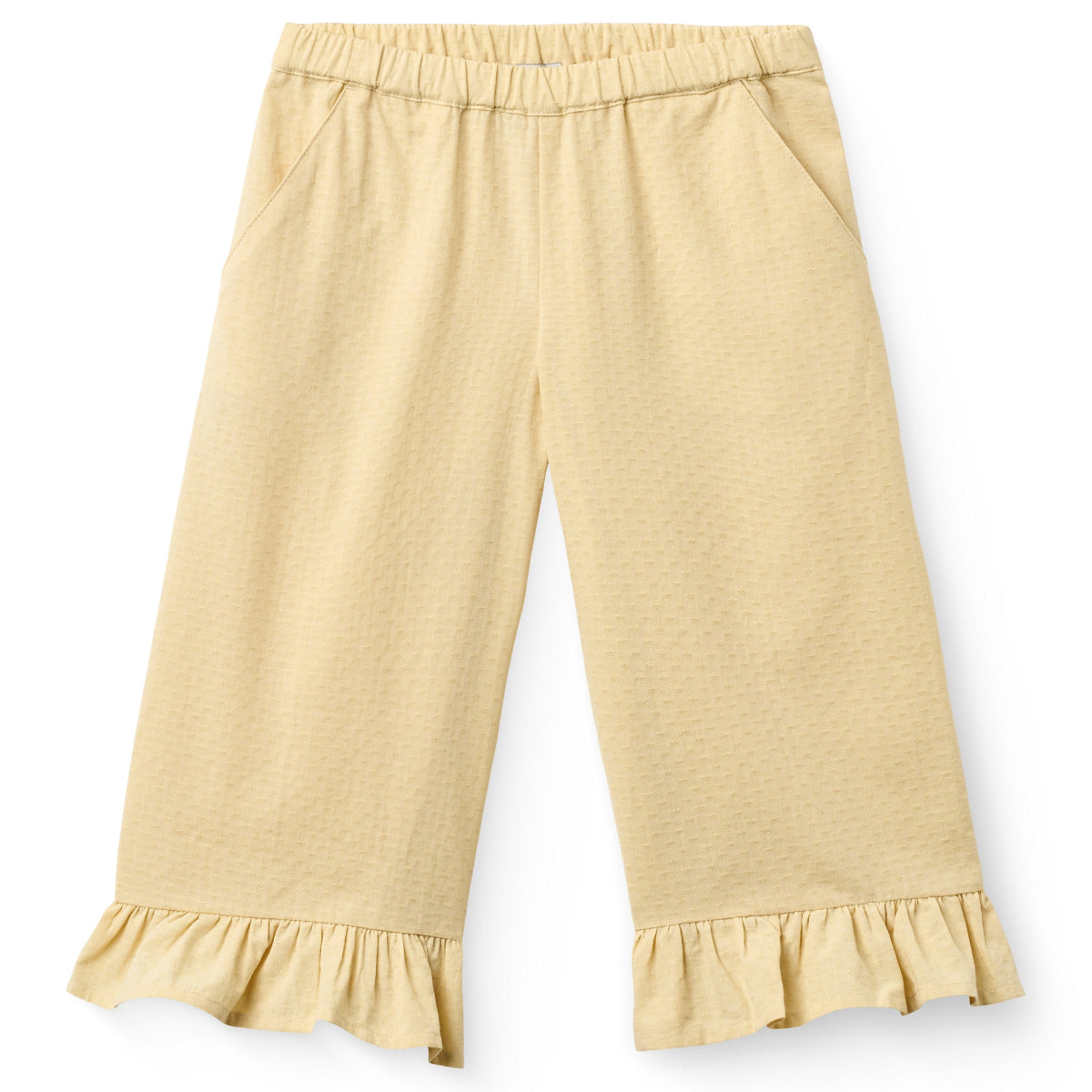 Pantaloni 3/4  in Cotone Biologico - Giallo