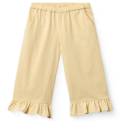 Pantaloni 3/4  in Cotone Biologico - Giallo
