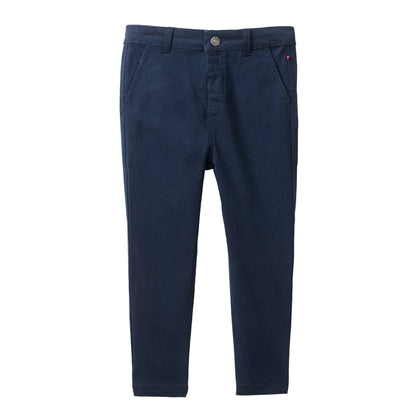 Pantaloni chino in cotone biologico - Blu