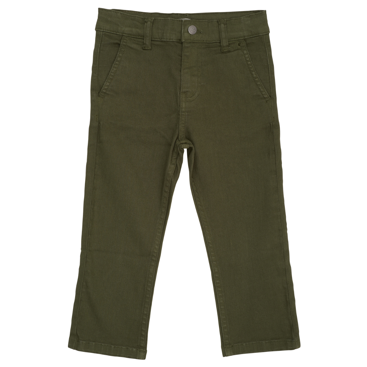 Pantaloni chino in Cotone Biologico - Verde