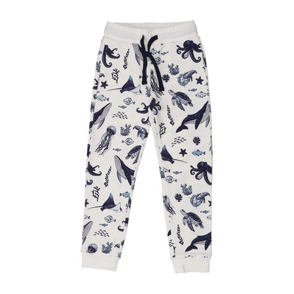 Pantaloni in Cotone Biologico - Mondo Marino