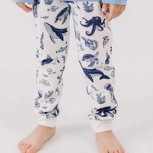 Pantaloni in Cotone Biologico - Mondo Marino