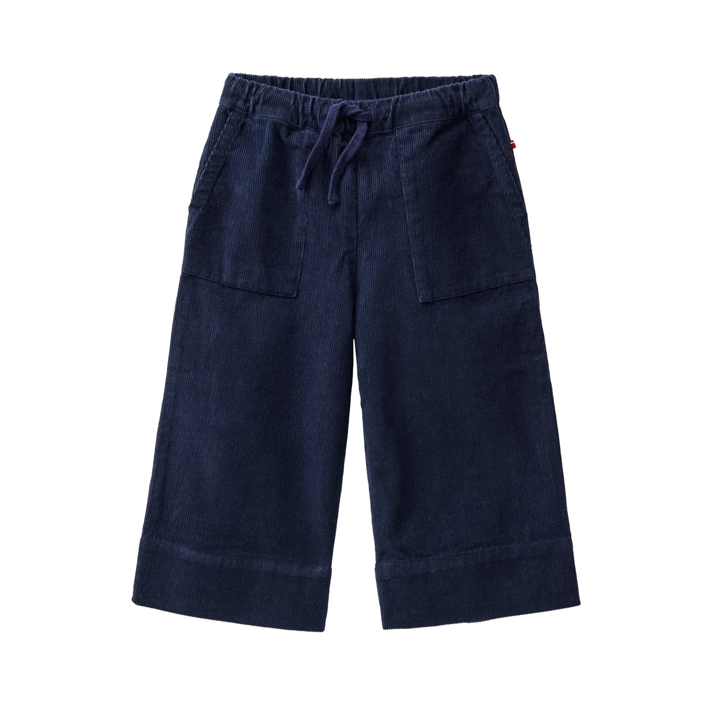 Pantaloni crop in velluto di Cotone Biologico - Navy
