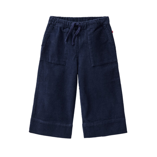 Pantaloni crop in velluto di Cotone Biologico - Navy