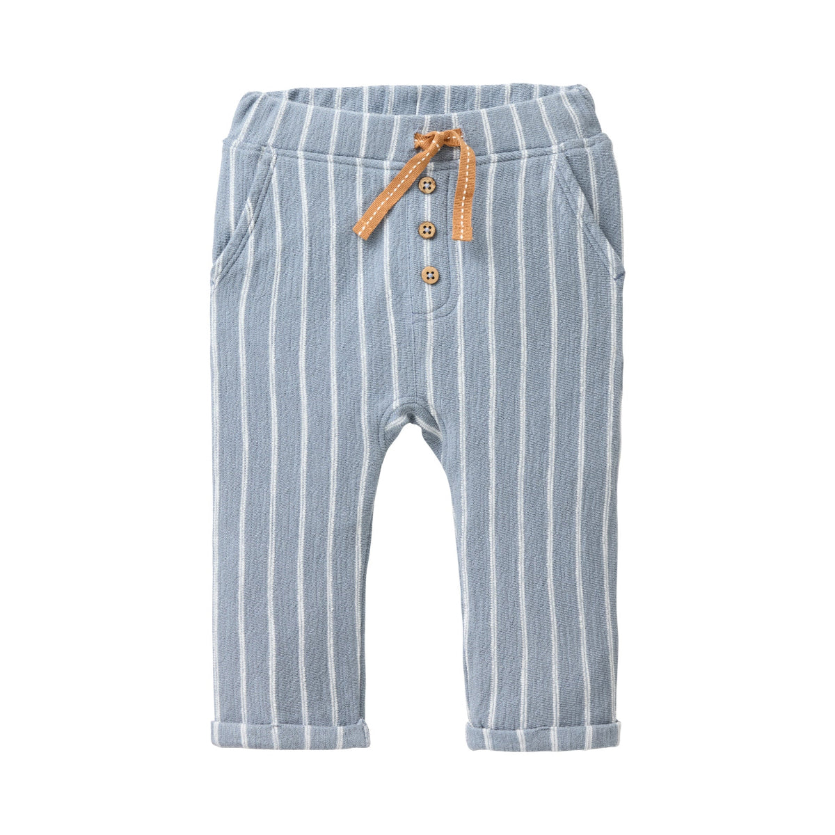 Pantaloni in Cotone Biologico - Denim rigato