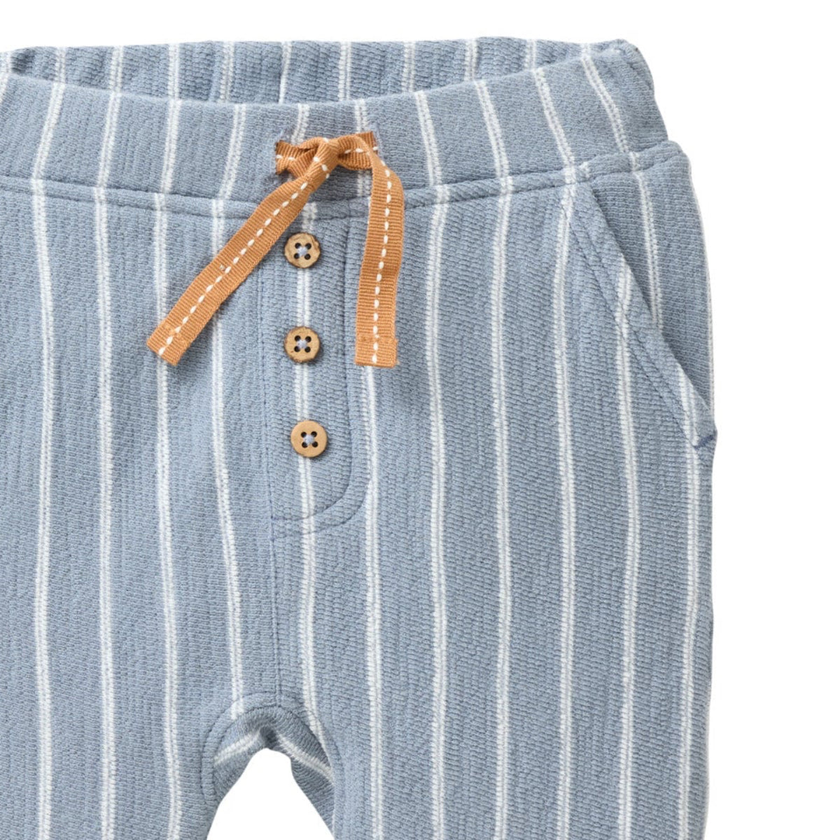 Pantaloni in Cotone Biologico - Denim rigato