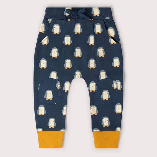Pantaloni in Cotone Biologico con toppe - Pinguini