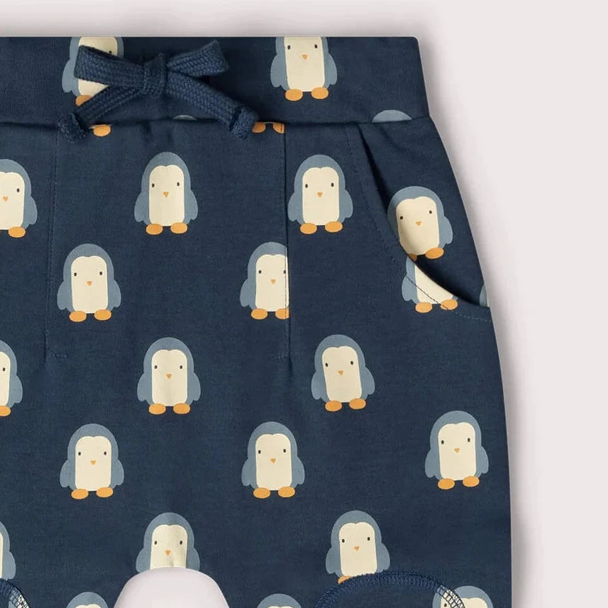 Pantaloni in Cotone Biologico con toppe - Pinguini