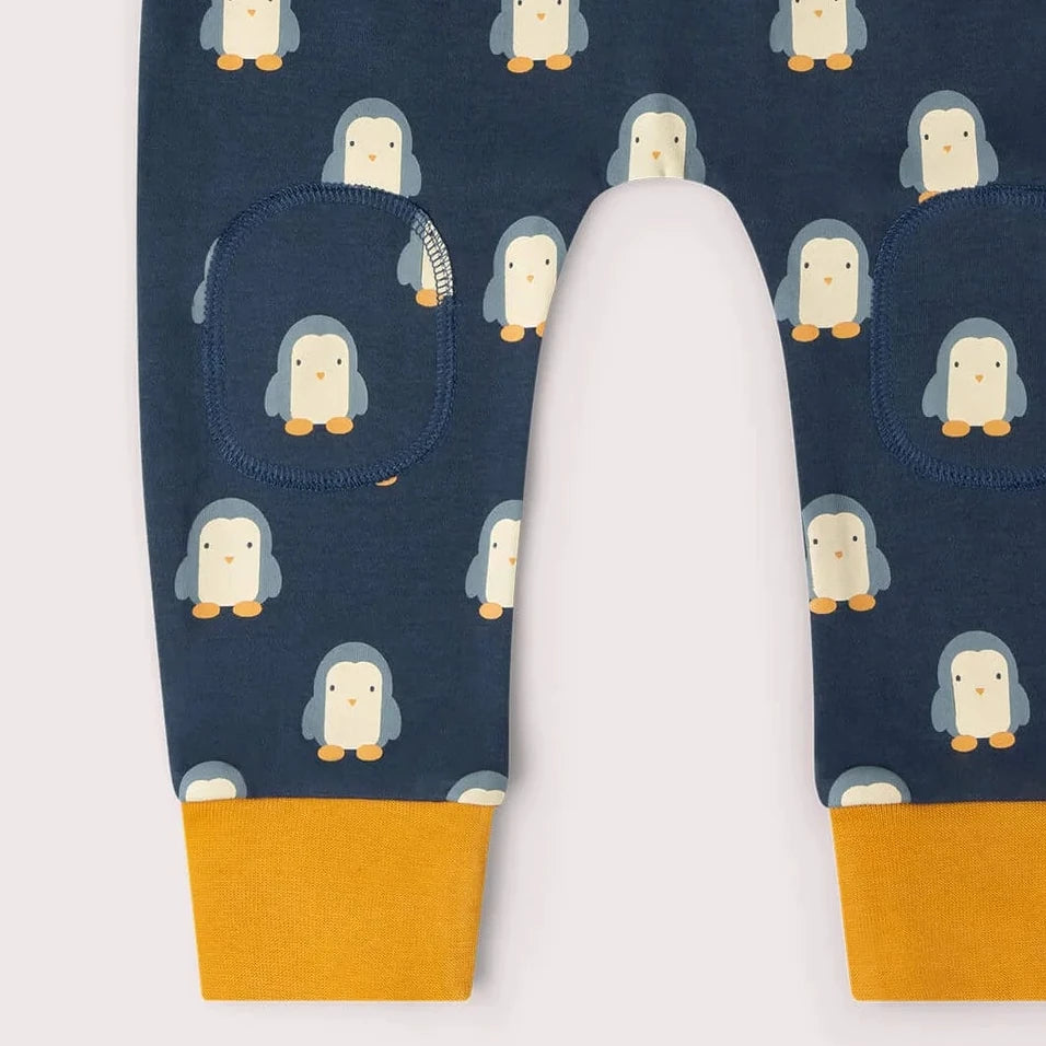 Pantaloni in Cotone Biologico con toppe - Pinguini